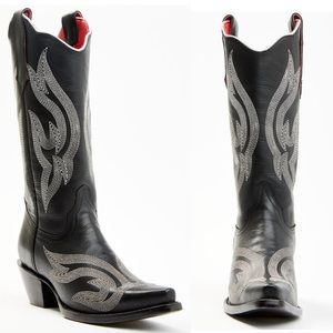 PLANET COWBOY WOMEN'S PSYCHEDELIC LINES ON THE HIGHWAY LEATHER WESTERN BOOT